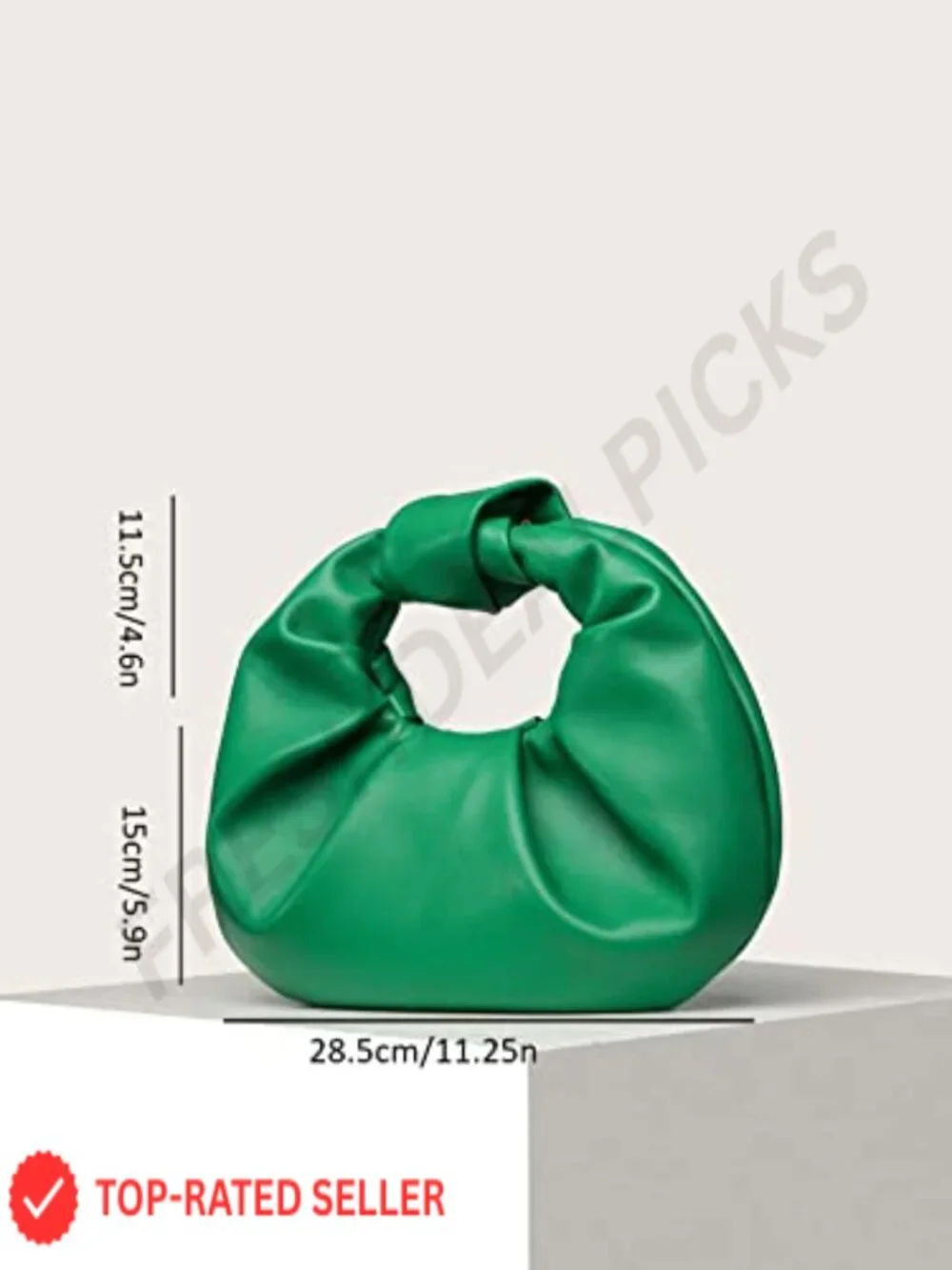 Faux Leather Ruched Evening Bag Clutch Purse Wedding Guest Handbag